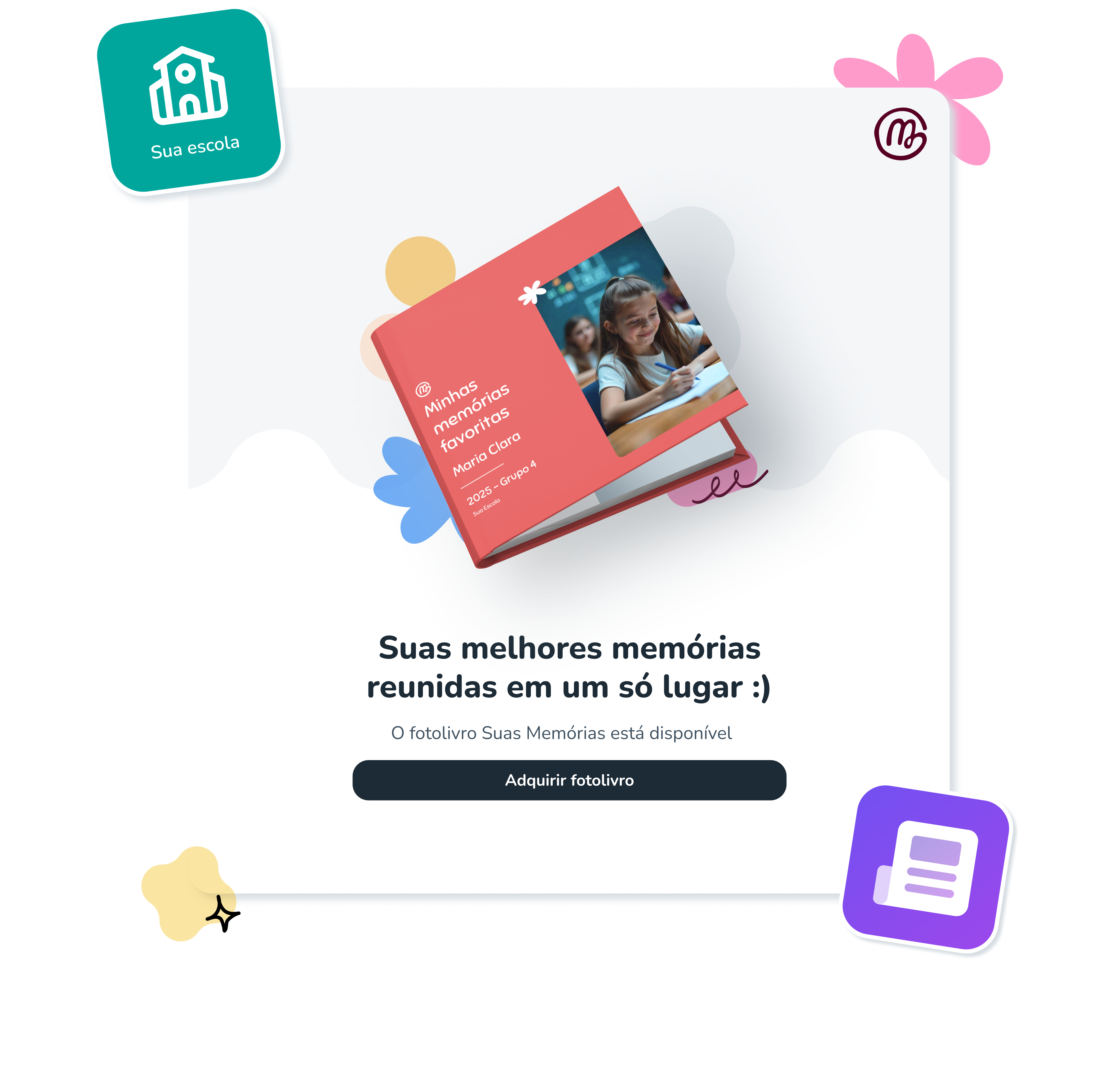 Compre pelo app da escola